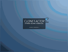 Tablet Screenshot of clonefactor.com